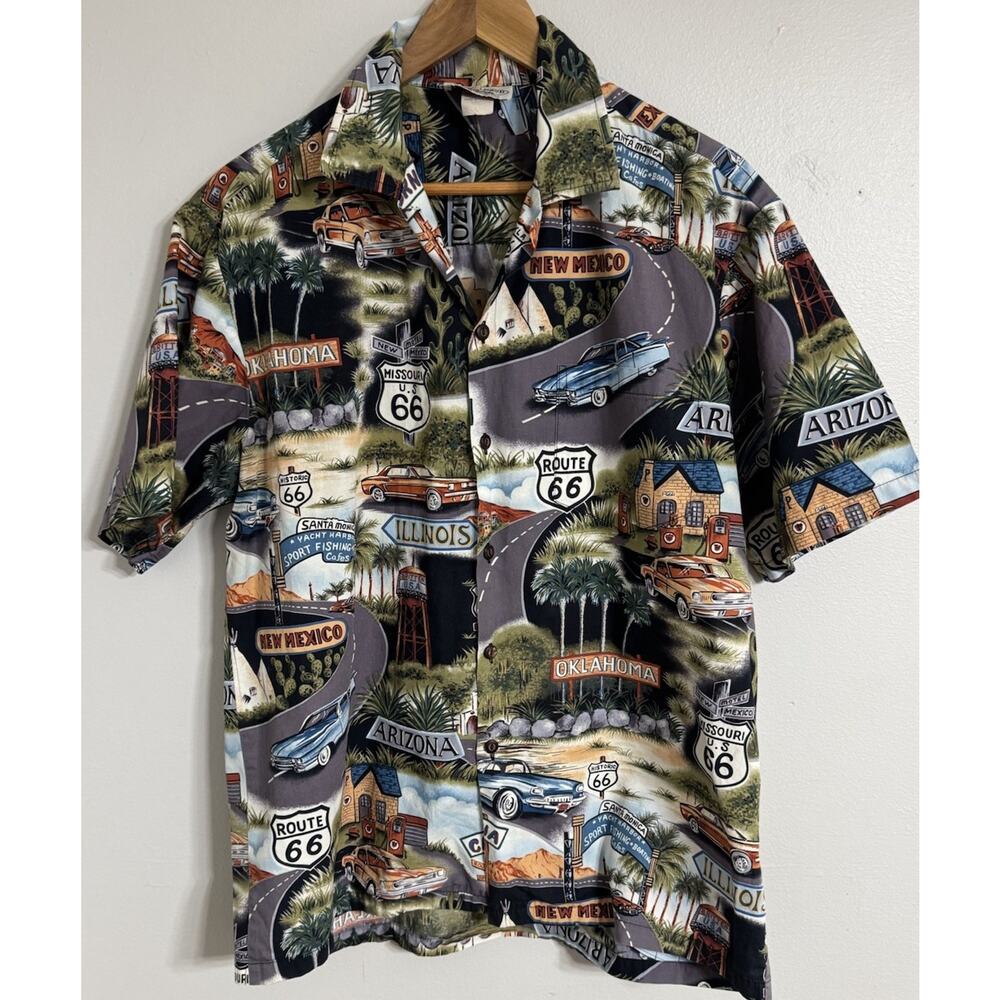 Pacific Legend Vintage Shirt Men’s Large Button Down New Mexico Arizona Car USA